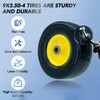 9x3.50-4 Flat-Free Lawn Mower Tire, Heavy-Duty PU Solid Tires with