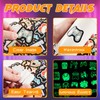 70 Pcs Glow in The Dark Neon Game Kids Stickers,