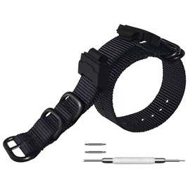 Nylon Strap Replacement Watch Bands Compatible with Casio G-Shock Watch Model GA-100 / GA-110 / GA-100C / GA-300 / GA-120 / GA-200/ GD-100 /GA-140/GA-735/GA-800/DW-5600/DW-5610/DW-5305/DW-6900/GW-6900