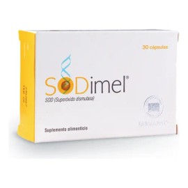 Sodimel Cápsulas Antioxidantes con SOD, Aminoácidos y Ceramidas, 30 pzs