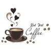 duoyif Coffee Wall Sticker, Wall Sticker, Coffee Cup Wall Picture,
