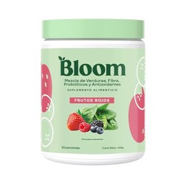 Bloom Mezcla de Verduras Fibra y Antioxidantes Sabor Frutos Rojos 289 Gr