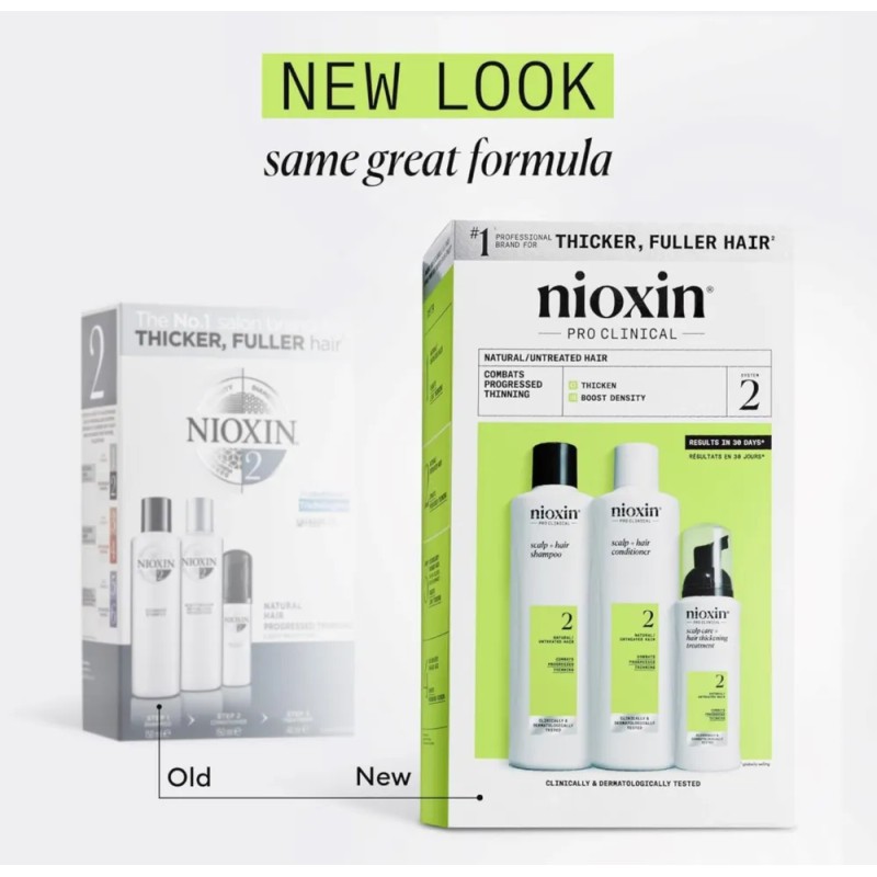 Nioxin Pro Clinical Sistema 2 Kit 150ml Anticaida Cab Natura