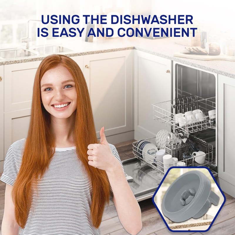 4 Pieces of Wheels for Dishwasher Basket with the Original