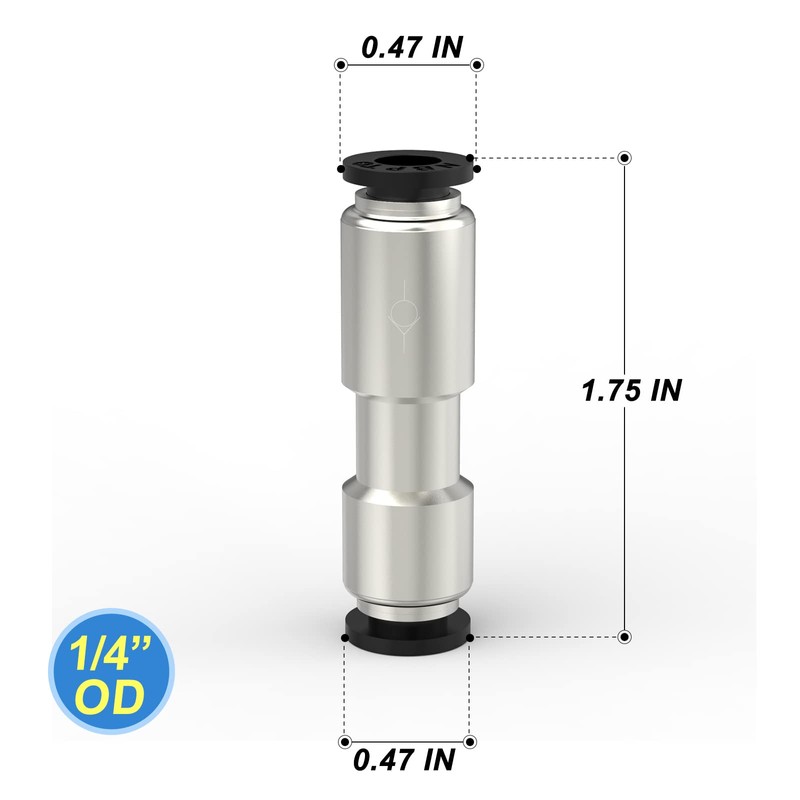 TAILONZ PNEUMATIC 1/4 Nickel plated copper Quick-plug type one-way check
