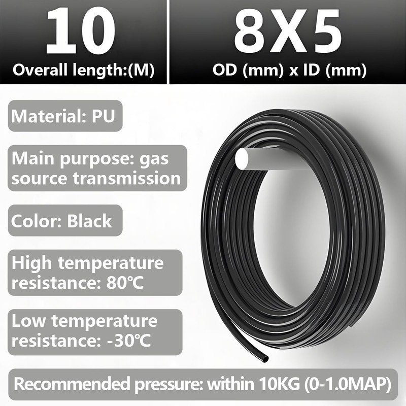 CESFONJER Pneumatic Hose, Polyurethane Air Compressor Hose with Blue Pipe