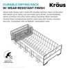 Kraus Workstation Kitchen Sink Dish Drying Rack Drainer and Utensil