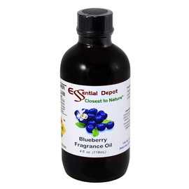 Essential Depot Blueberry Fragrance Oil - Supplied in 4 oz. Amber Glass Bottle with Black Phenolic Cone Lined and Safety Sealed Cap.