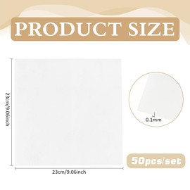 BENECREAT 50 Sheets Blotting Paper for Flower Press, 23x23cm Flower Press Paper Highly Absorbent and Reusable Blotter Paper for Flower Press Herbarium Paper Craft