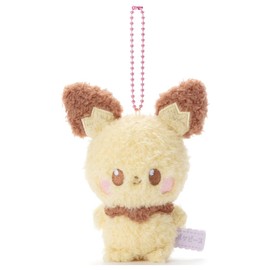 Takara Tomy Arts Pokémon Poké Peace Plush Ball Chain Mascot Pichu Height Approximately 4.7 inches (12 cm)