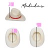20 Sombrero Texano 8cm Vaquero Miniatura Mini Color Natural