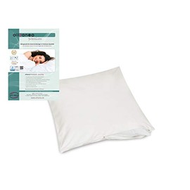 allsaneo Premium Allergy Sufferers Pillowcase 40 x 40 cm Allergy Bed Linen Extra Soft and Lightweight Anti Mite Encasing Anti-Mite Protection Allergy Proof Intermediate Cover TÜV Tested