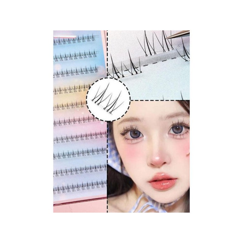 Hollizi 솔비 노글루 부분 연장 가닥 인조 속눈썹 키트 Solbi