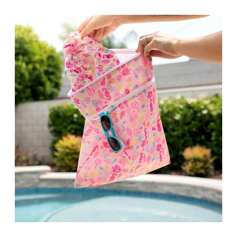 iplay Wet and Dry Travel Bag Swim Diaper Incontinence Zippered