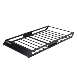 TOOENJOY 59 x 35.4 x 4.7 Inch Roof Cargo Basket Carrier, Car Top Luggage Holder for Car, SUV and Pickup, 200 LBS Capacity