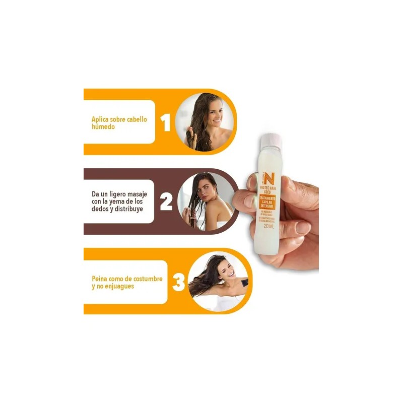 Ampolletas Para Cabello Seco o Maltratado Anti Frizz Nefertiti