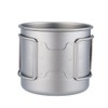 TOMSHOO 550ml Full Titanium Water Bottle with Extra Plastic Lid