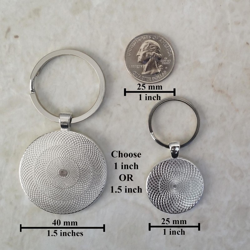 Illuminati Dollar Bill Pyramid Keychain