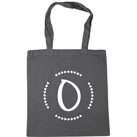 Hippowarehouse O Initial Tote Shopping Gym Beach Bag 42cm x38cm, 10 litres
