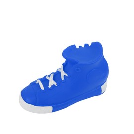 Molly & Mo Squeaky Dog Chew Toy Set with Baseball, Football and Shoe Shapes - Blue