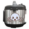 Menacingly Cute White Spider - 7 inch Vinyl Decals for