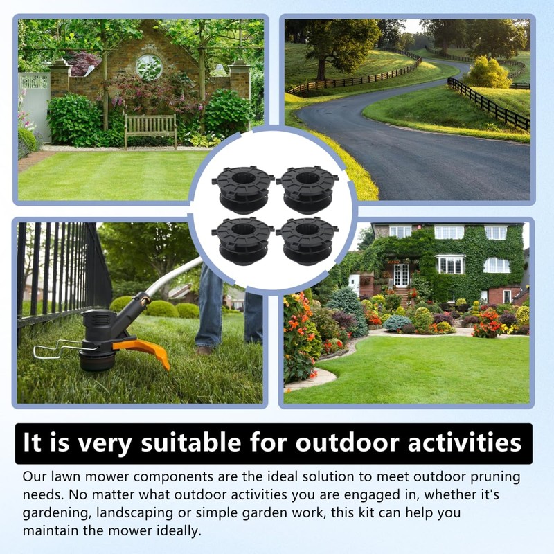 Vicue Upgraded 4-Pack String Trimmer Head Spool for Stihl Autocut