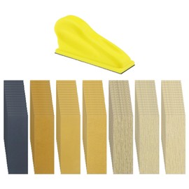 VGOL Micro Sander Kit Mini Sander Detail Handle Sanding Tool with 105PCS Sandpapers P80 P120 P180 P240 P400 P1000 P1500 Grit for Detail Sanding