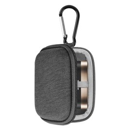 GEEKRIA Shield Earbuds Case Compatible with Bowers & Wilkins PI7, PI5 True Wireless Earbud, Replacement Hard Shell Travel Carrying Bag with Carabiner Clip (Grey)
