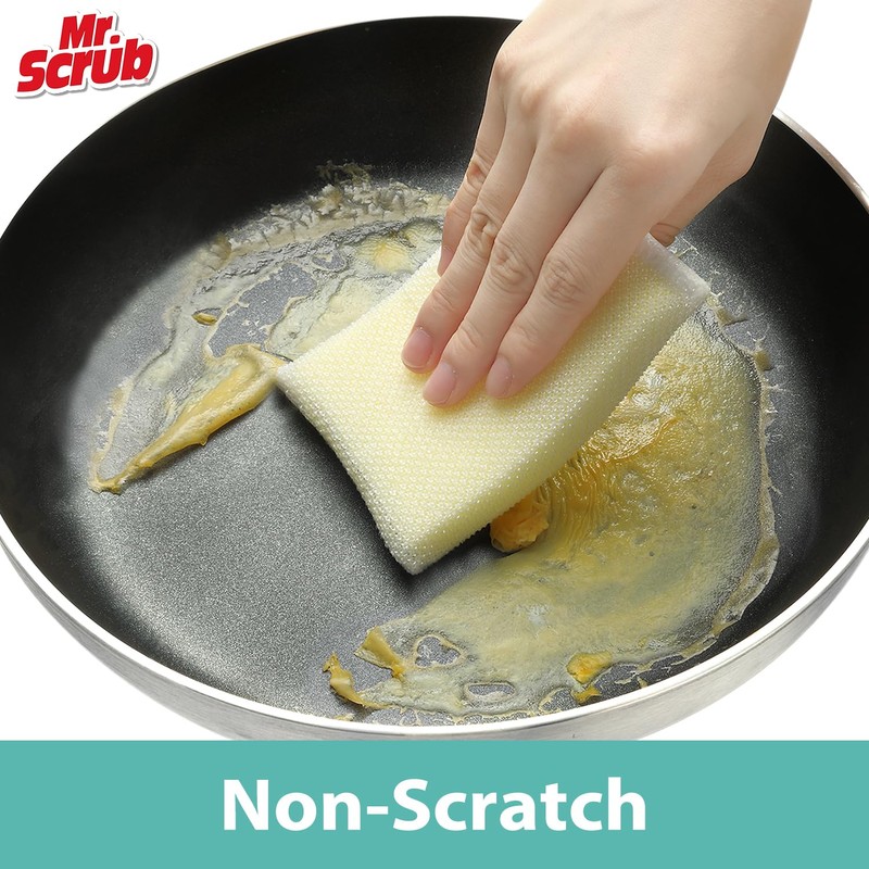 Mr. Scrub All-Purpose Sponges, Non Scratch, for Washing and Cleaning