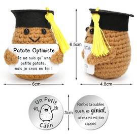 French Potato, Positive Potato, Potato Dolls with Positive Card and Cuddle Lucky Charm Colour Storage Bag
