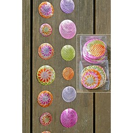 Room Garland, Set of 2 Capiz Decorative Garland – Assorted Shapes And Colours multicolor/rund