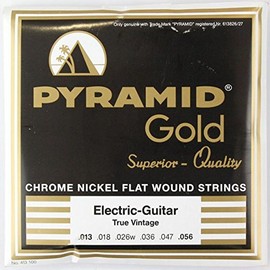 Pyramid Gold Heavy Flatwound Electric Strings 13-56