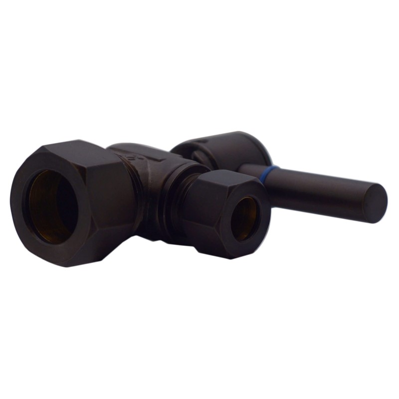 Westbrass A105BL-62 1/4-Turn Lever Handle Angle Stop Shut Off Valve,