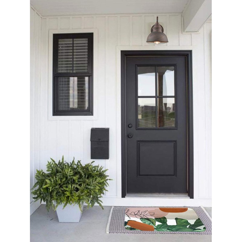 DIRYZON Outdoor Gooseneck Wall Sconce and Dimmable LED Ceiling Light