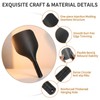 ASTRQLE Black Plastic Barber Salon Face Shield, Hand-Held Hairspray Shield,