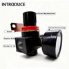 YSIL Air Compressor Pressure Regulator With Bracket and Gauge Female