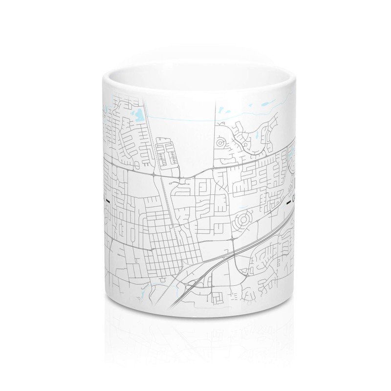 Davis, California CA Map Mug (11 oz)