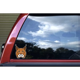 StickerTalk Bobcat Vinyl Sticker, 4 inches by 5 inches