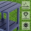 LZRS Double Adirondack Side Table, Outdoor Side Tables, End Tables