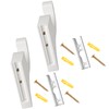 Briwooody 4 Pack Wooden Curtain Rod Brackets Curtain Rod Holder