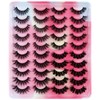 False Eyelashes Dramatic Fluffy 6D Mink Lashes - 20 Pairs