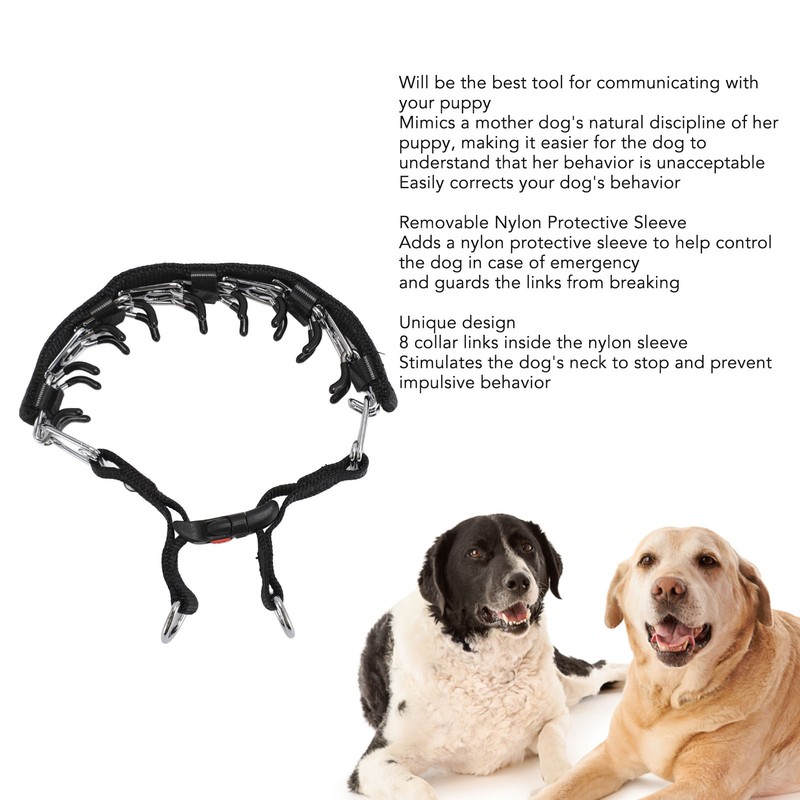 Prong Dog Training Collar Professional Adjustable Prong Pet Collar with
