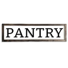 Dazingart Pantry Sign, Rustic Vintage Wooden Pantry Door Signs, Farmhouse Kitchen Wall Decor For Housewarming decorations (Pantry)