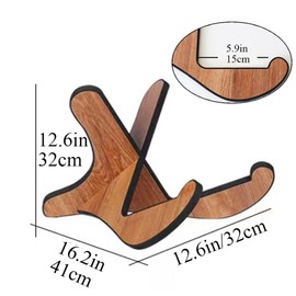 Coret Universal Portable Wooden Guitar Stand, Acoustic and Classical Guitar Stand,Portable Guitar Stand Holder, with Non Slip EVA Padding