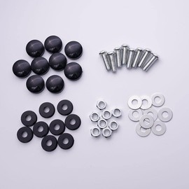 1Set White License Plate Covers Frame Shield Combo - Unbreakable Tinted Cover Novelty Fits All Standard US Plates, License Plate Frames, Bubble Design License Plate Holder with Screws