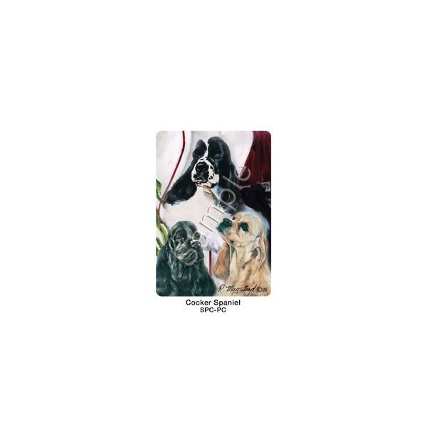 Best Friends Playing Cards, by Ruth Maystead - Cocker Spaniel