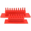 Heyous 4PCS Red Rubber Simulated Wood Grain Painting Tool Pattern