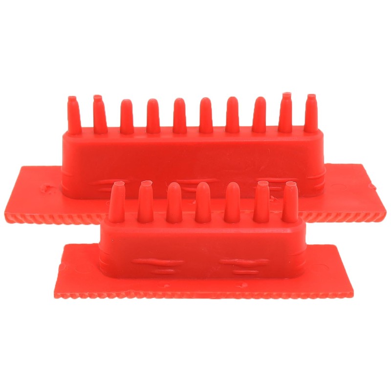 Heyous 4PCS Red Rubber Simulated Wood Grain Painting Tool Pattern