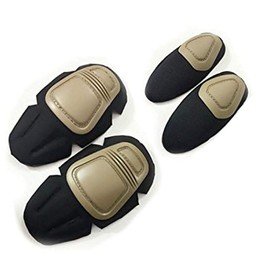ATAIRSOFT Tactical Military Paintball Elbow Pads Knee Pads Set Airsoft Combat Protection Safety Gear DE