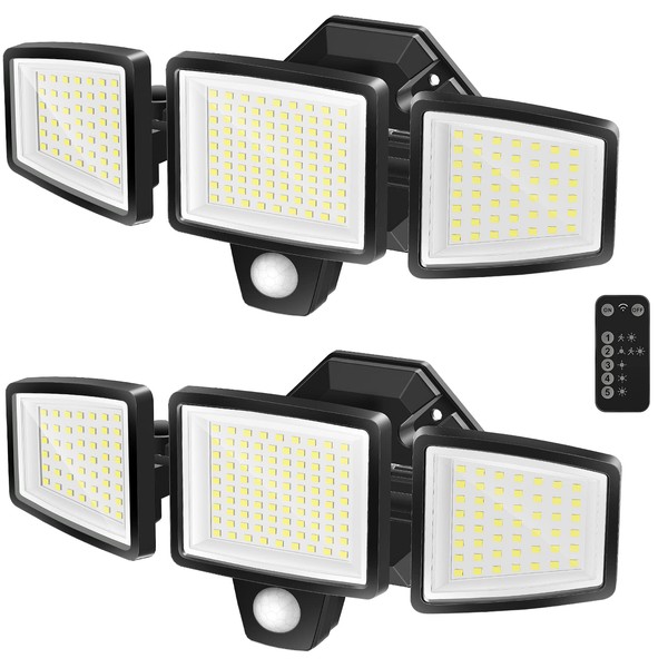 FLITI Motion Sensor Outdoor Lights |2500LM High Brightness |with Remote